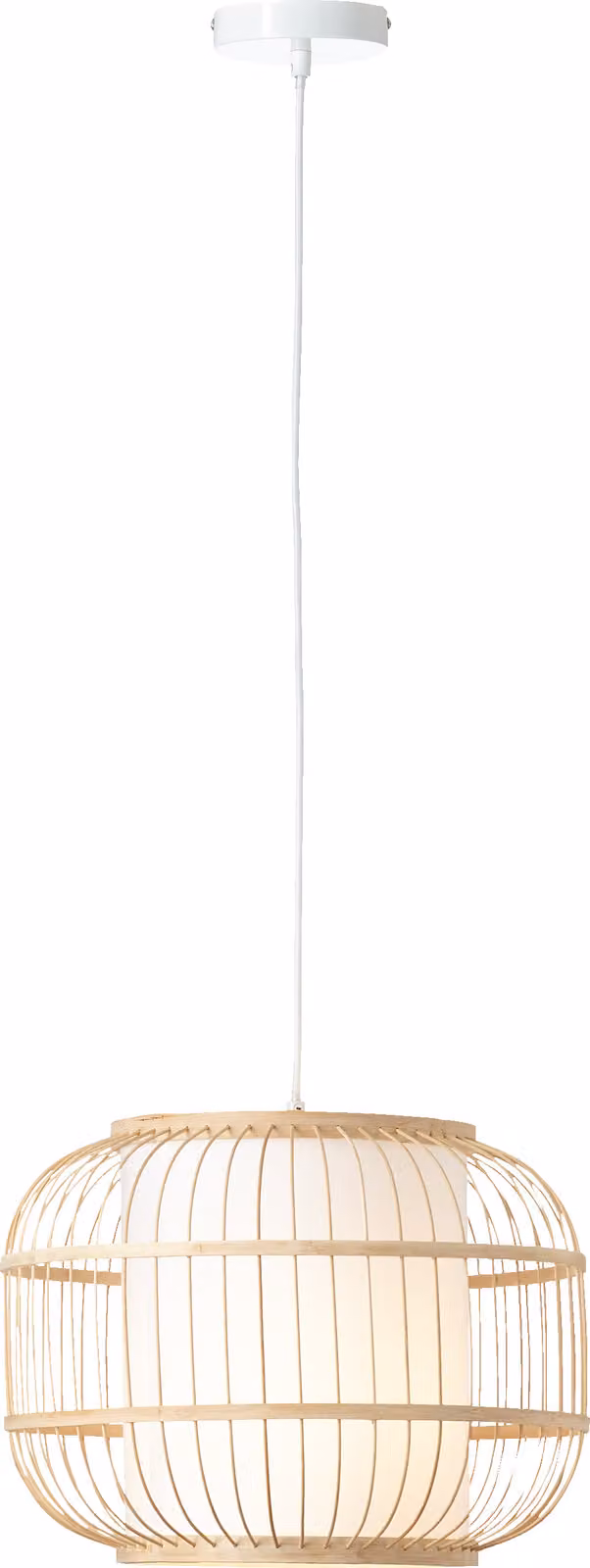 Lampada a sospensione in stile naturale - Luce a sospensione regolabile in altezza - Ø 40cm