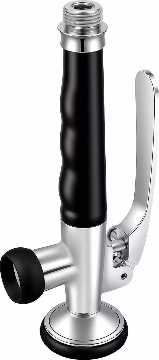 Rubinetto da cucina con soffione doccia - Doccetta - Ottone - Valvola in Vetroceramica - Attacco G1/2 - Lunghezza 21,3 cm - Ø5,8 cm - Impugnatura ergonomica - Nero