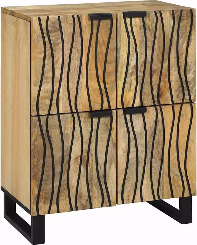 Credenza Marrone 60 x 33 x 75 cm legno massello di mango