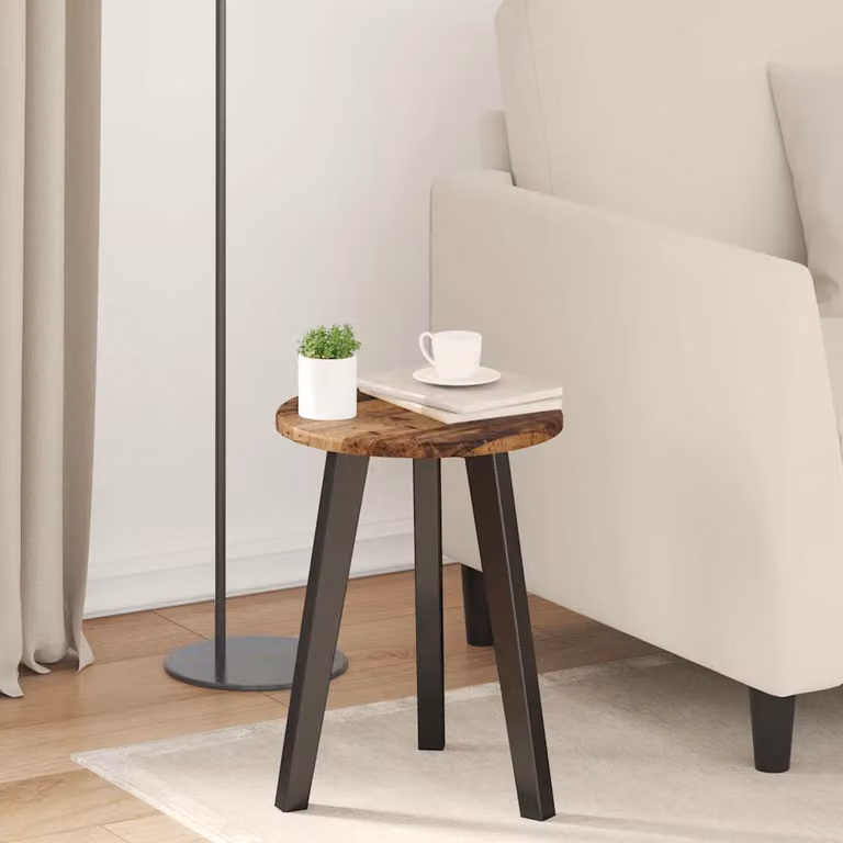 Piano del tavolo rotondo vidaXL in legno ingegnerizzato marrone, Ø 30 cm, H 1,5 cm