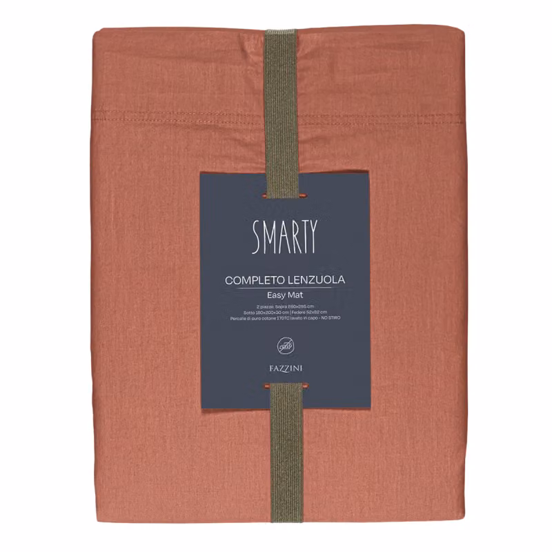 EASY MAT Completo letto - Taglia: 1 piazza ½,Colore: EASY MAT - MATTONE
