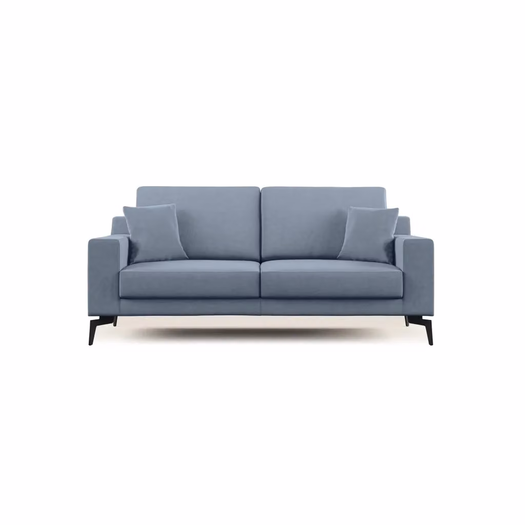 Divano moderno Prestige T11 Divani.Store colore carta da zucchero con rivestimento in microfibra e cuscini inclusi, Larghezza: 206 cm – 2