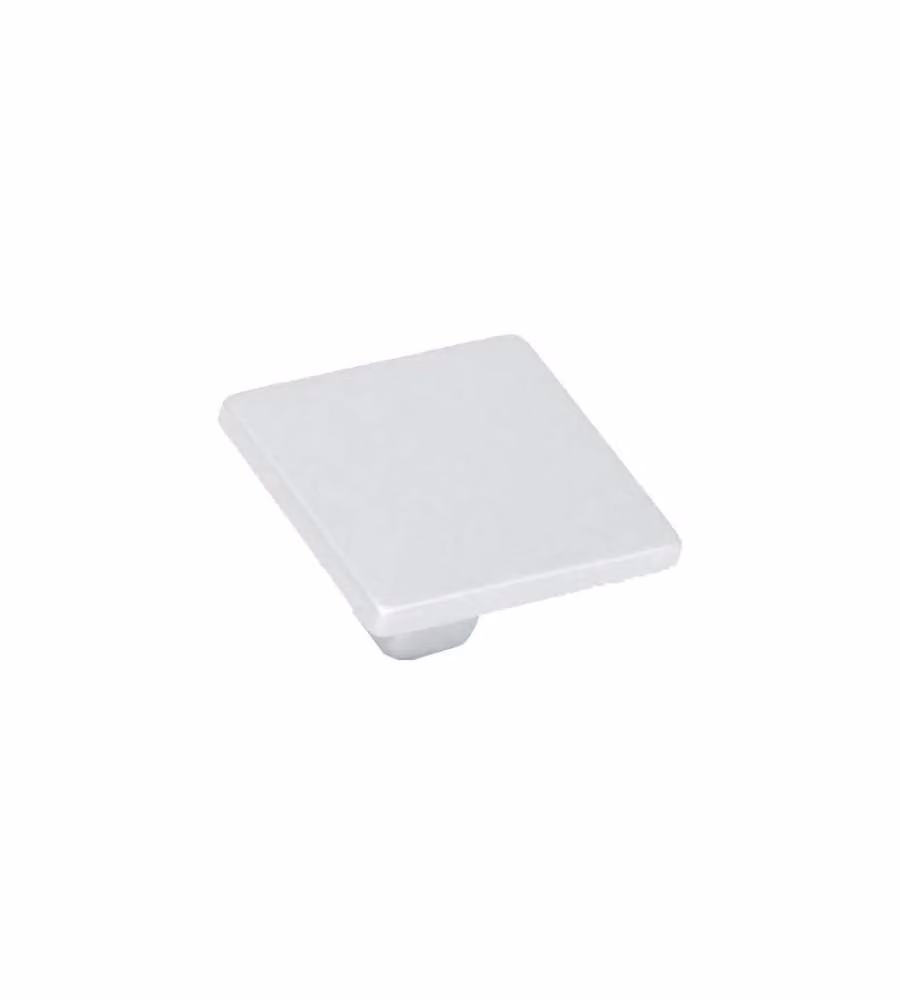 Pomolo Quadro Cromo Opaco Mm.16X16