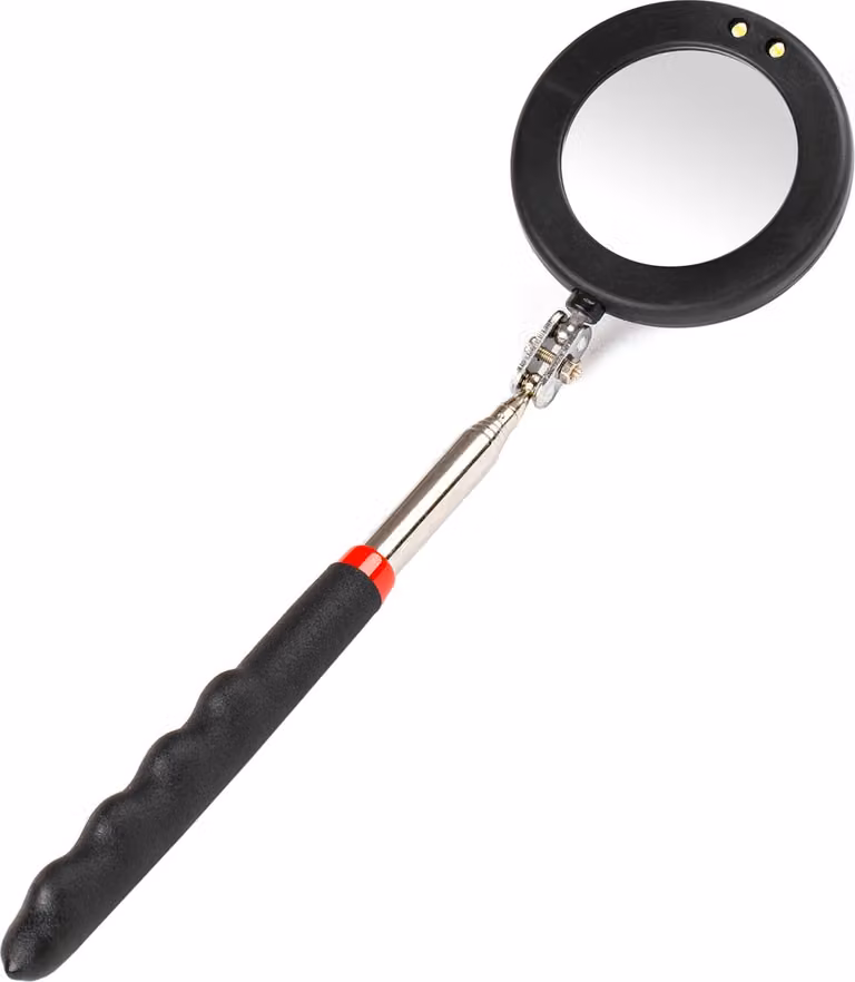Specchio d'ispezione telescopico con luce LED 360° AMIO-02840
