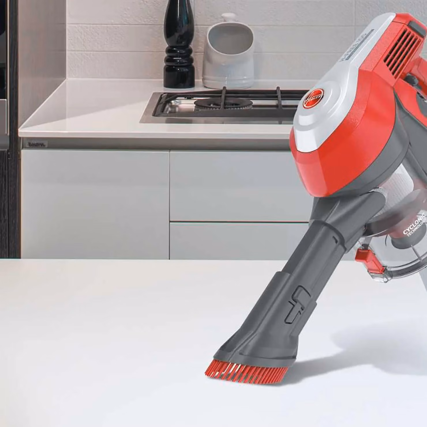 Scopa elettrica senza filo Hoover H-FREE 100 bagless con filtro lavabile, turbo brush e luci LED – 4