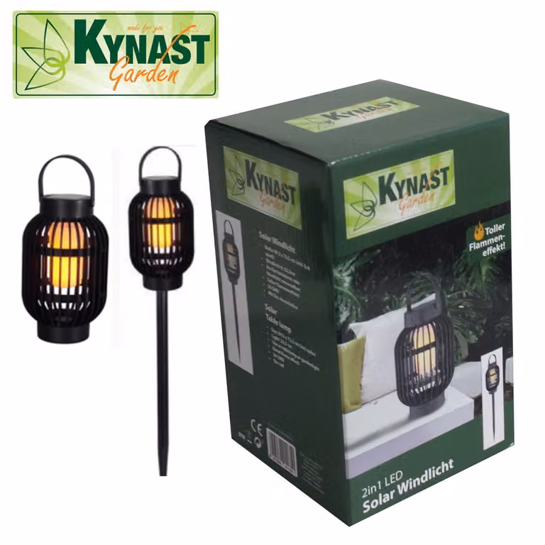 Kynast Garden 2 in 1 LED lampada solare da tavolo 13 x 72 cm