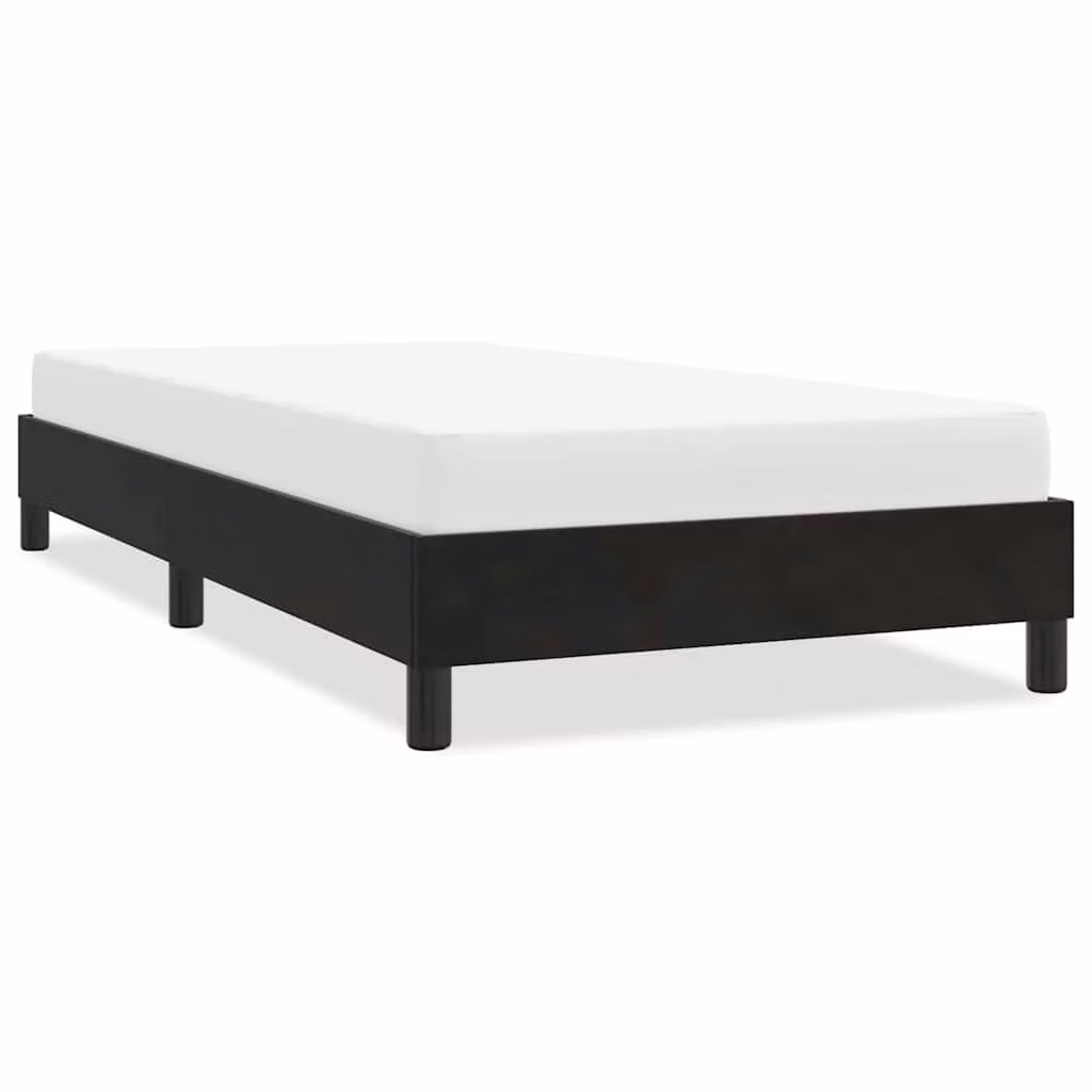 vidaXL Giroletto senza Materasso in Velluto Nero L: 80 cm, P: 223 cm