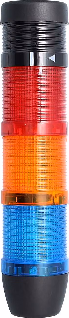 Colonna segnaletica STEX24 blu-gialla-rossa, 50 mm, 24 V CA/CC, luce LED fissa con cicalino, SS50-B3/24 103 Volume 90 db - 1 pezzo