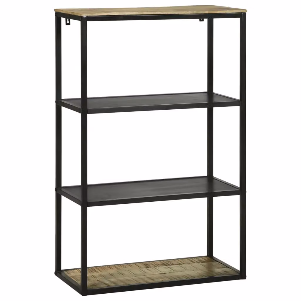 Libreria moderna vidaXL in legno massello di mango e acacia marrone L: 70 cm, P: 35 cm, H: 110 cm – 2