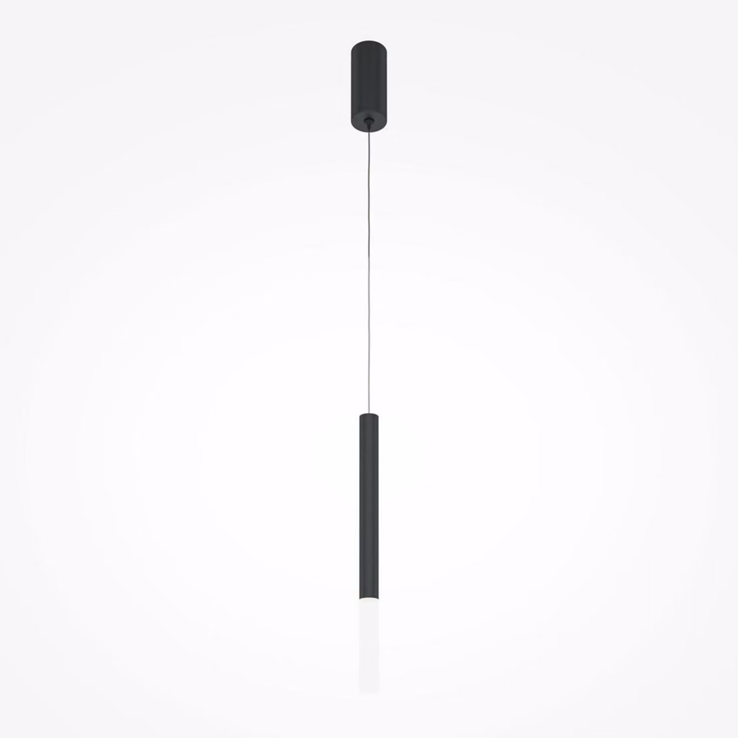 Lampada a sospensione a tubo bianco e nero Pro Shade LED 6W Maytoni
