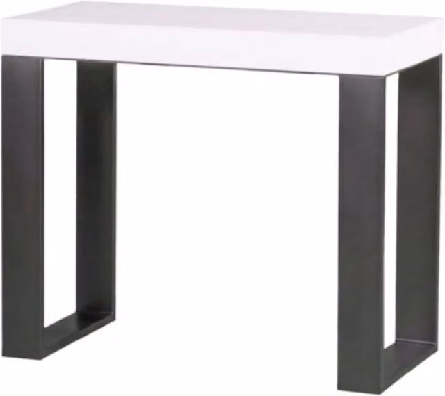 Consolle allungabile 90x40/300 cm Tecno bianco frassino gambe antracite