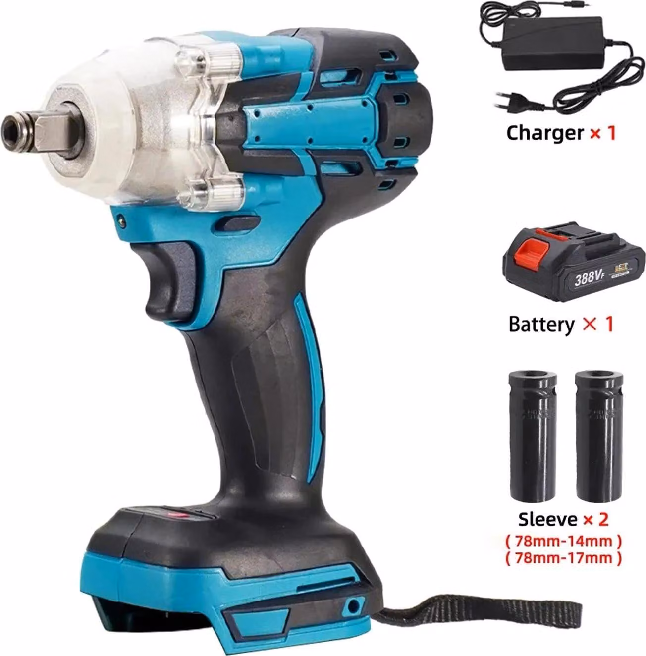 Avvitatore a impulsi, coppia 520 Nm, motore senza spazzole, T3, EU