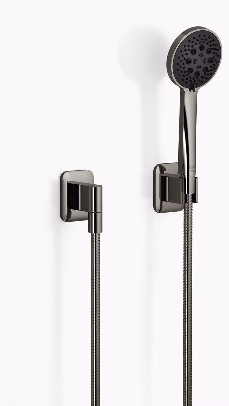 Garniture de douche LISSÉ de Dornbracht avec rosaces individuelles, flowReduce, 27803845-190010, 27803845-190010