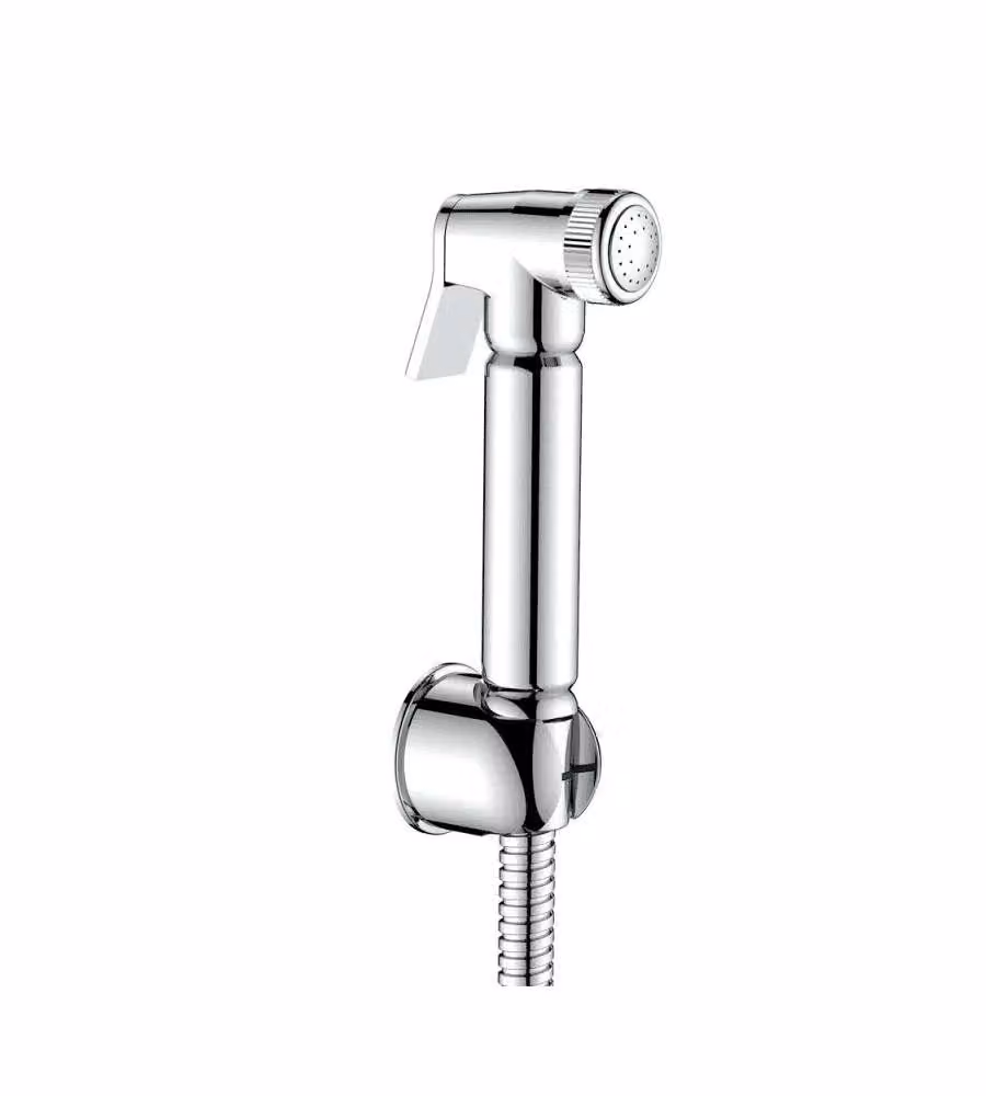Idro-Bric idroscopino tondo Flex 150 cm cromato con supporto a parete