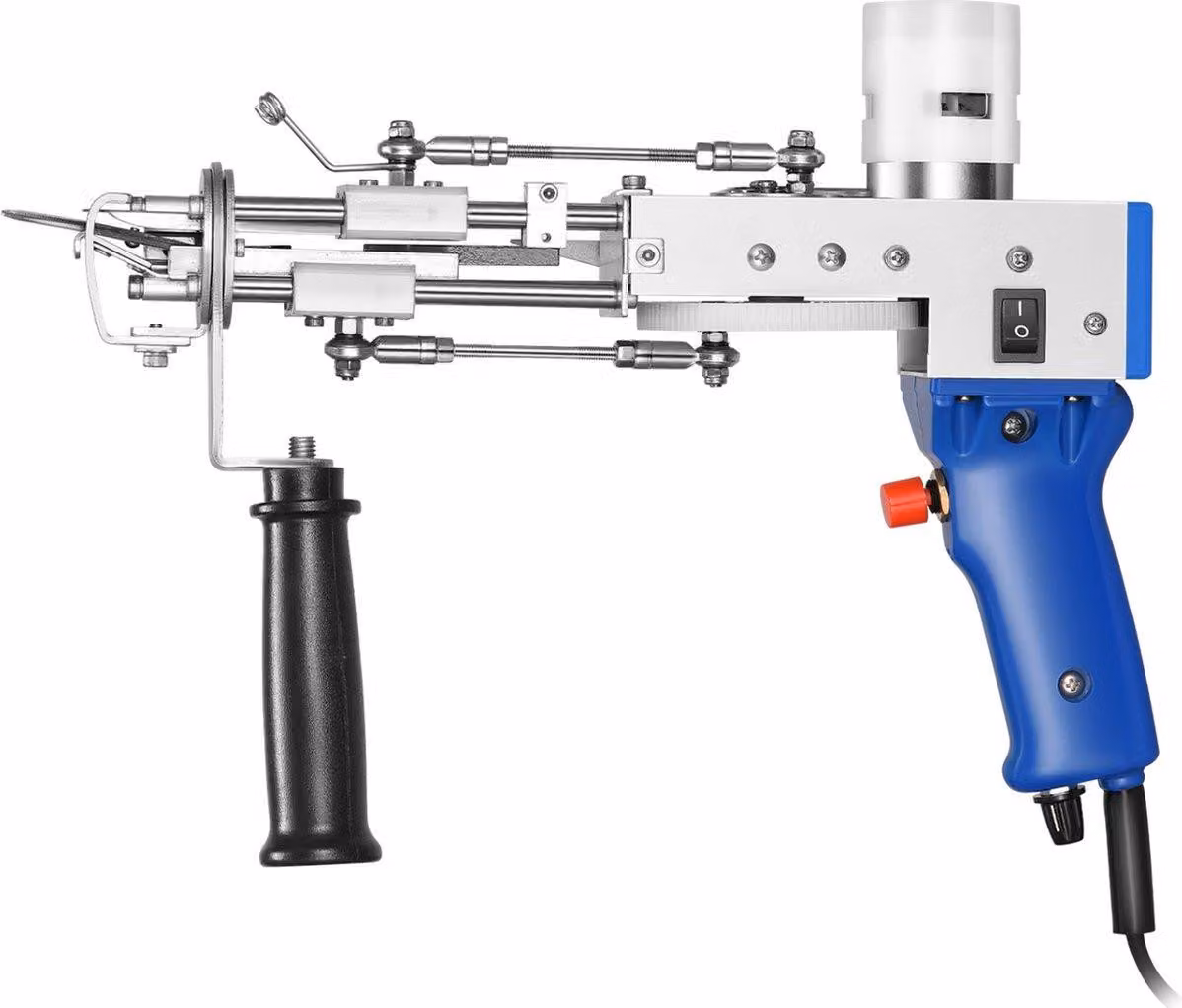 Pistola per tufting blu – Pistola elettrica per tufting – Set iniziale per principianti – Produzione di tappeti – Per tessuti e tappeti – 70 W
