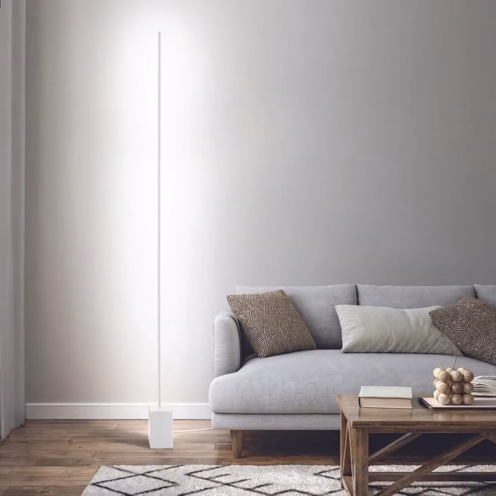 Lampada da terra LED Essence Ideal Lux, luce naturale, nera, dimmabile, H: 160.5 cm – 2