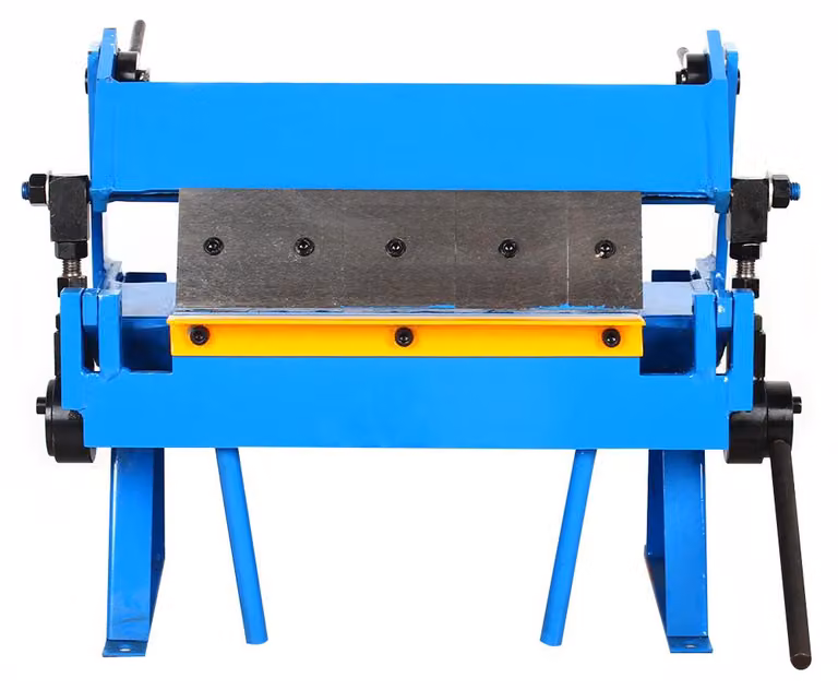 Piegatrice manuale, altezza massima 135 gradi, larghezza di lavoro 305 mm, luce blu