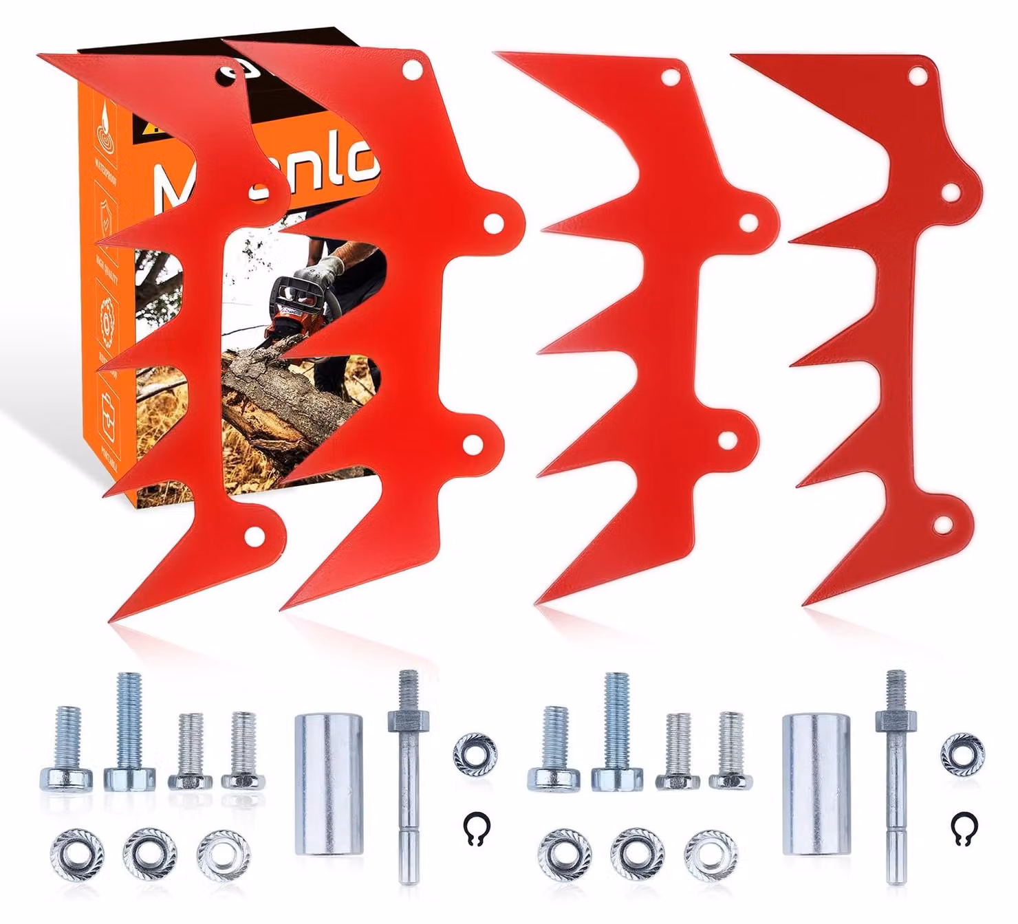 Kit di spuntoni paraurti per motosega - Compatibile con modelli Stihl 024, 026, MS240, MS260