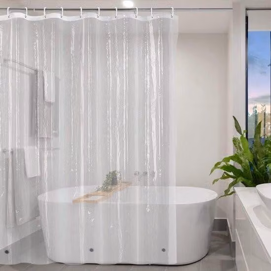 Tenda doccia trasparente impermeabile 120x200 cm