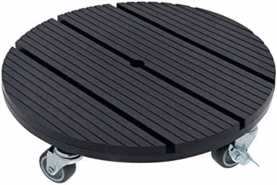 Carrello per piante, antracite, portata 80 kg, per interni ed esterni