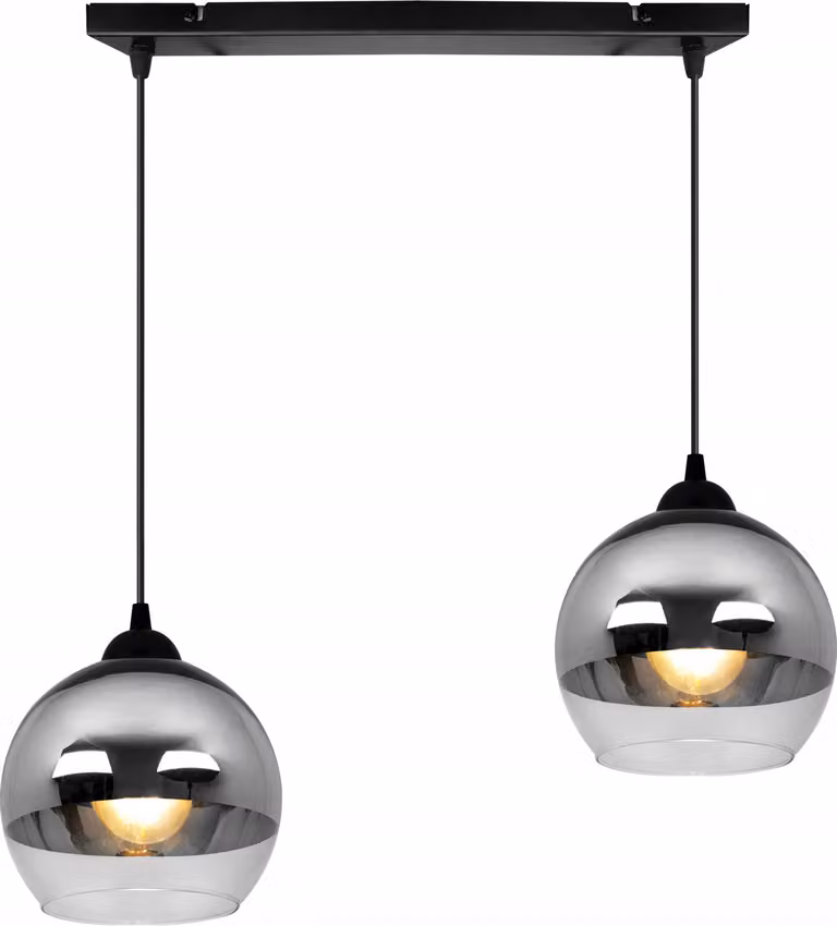 Elegante Lampada A Sospensione, Lampada In Vetro, Cromo, Led