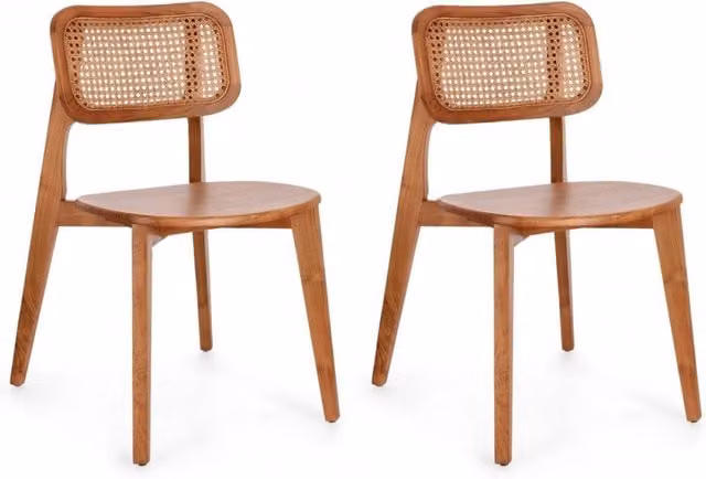 Set 2 Sedie 47x56x83 cm Yves in Legno