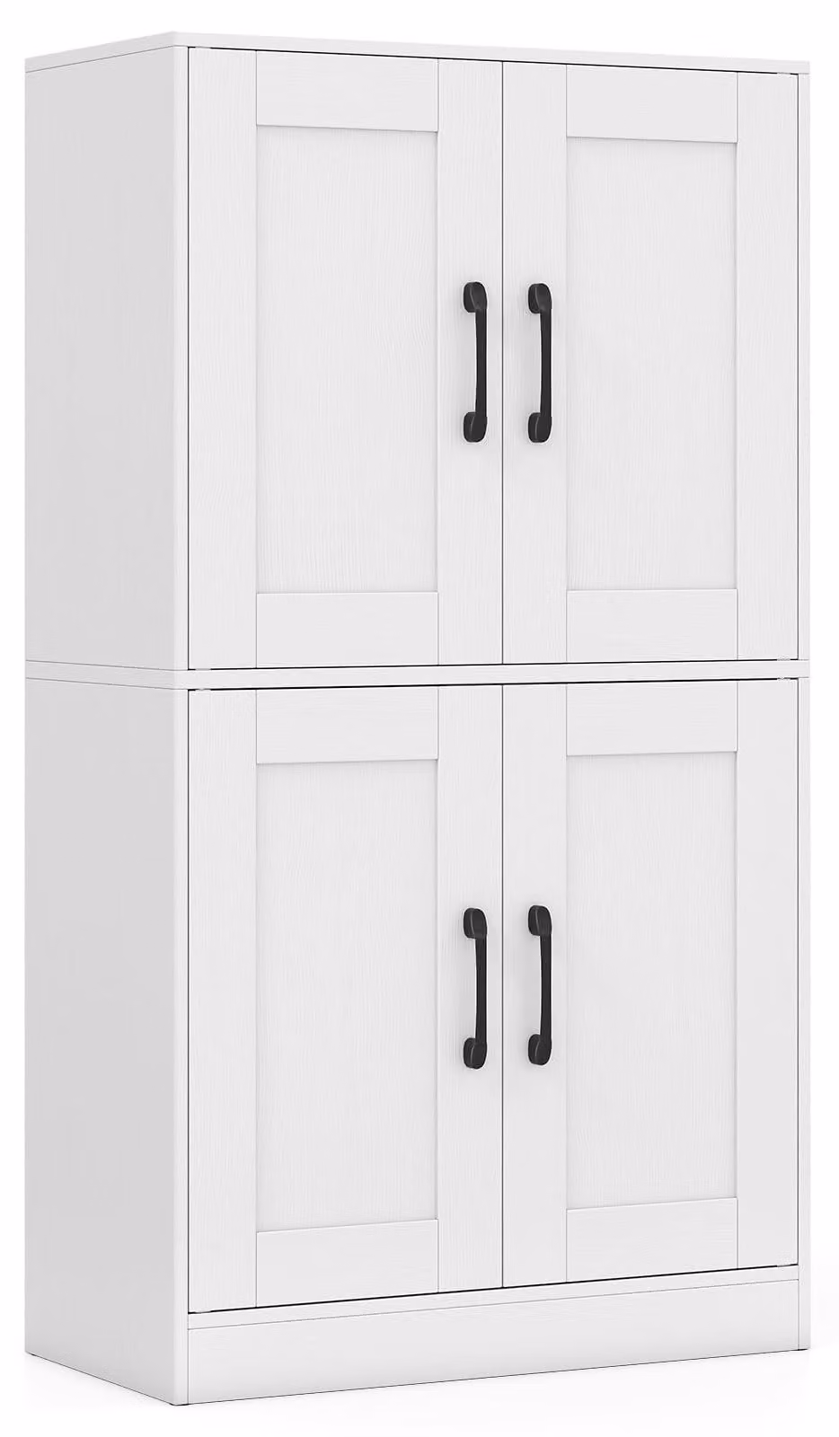 Mobiletto da cucina FANTASK, armadietto alto con 4 ante e ripiani regolabili