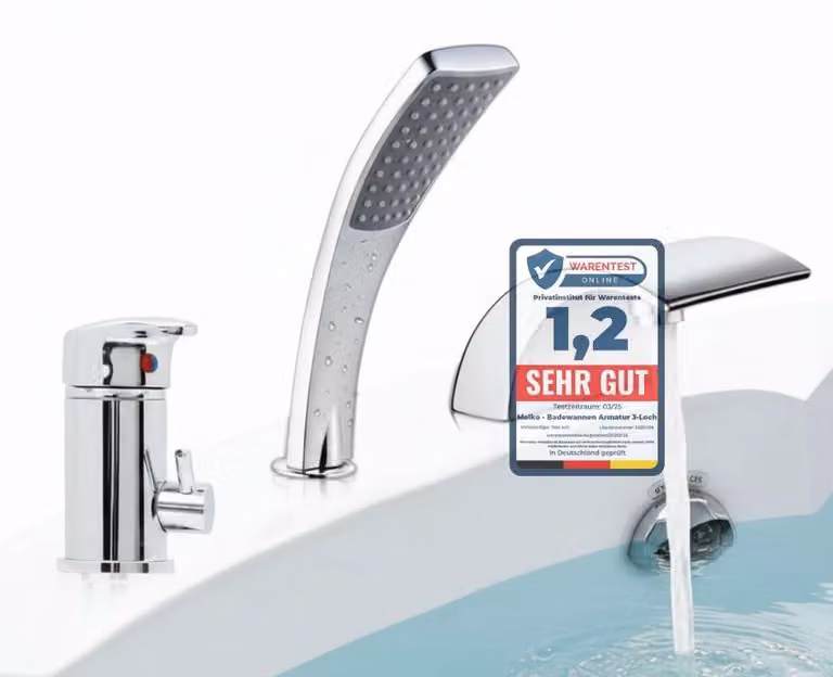 Miscelatore monocomando per lavabo con doccetta, finitura cromata
