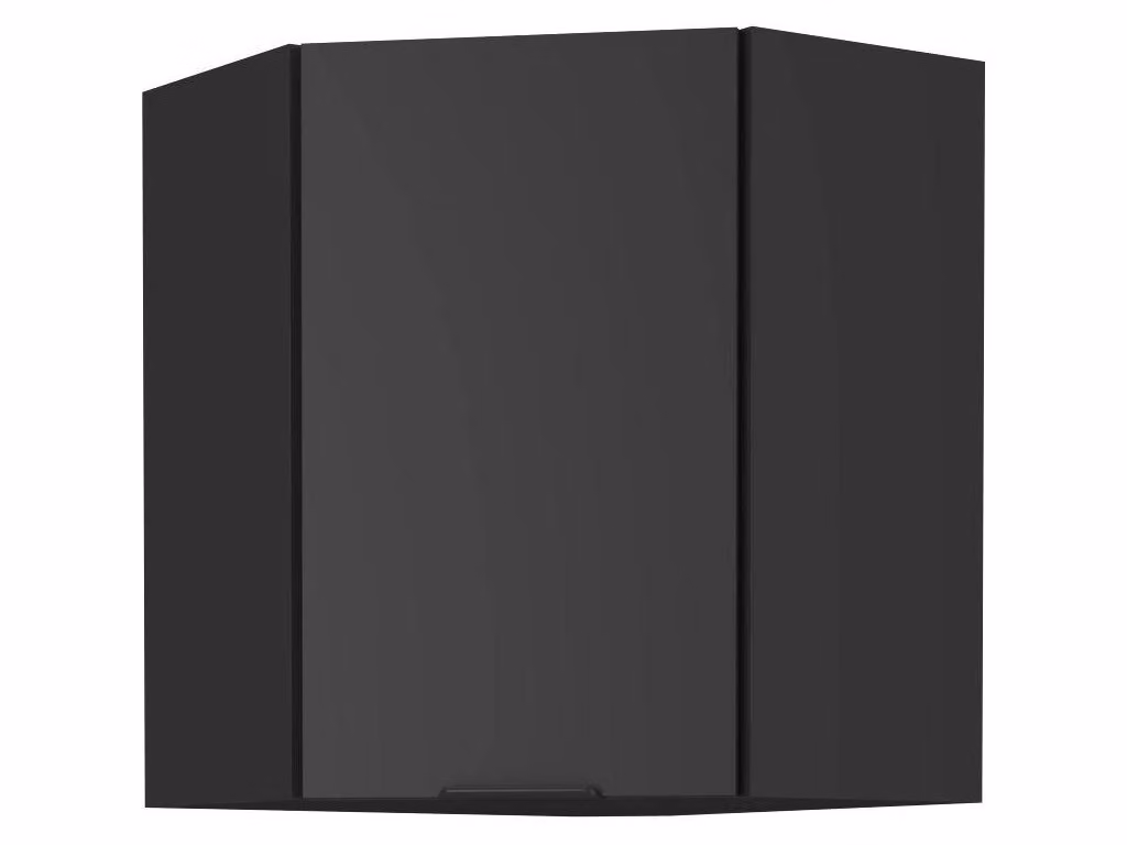 Mobile angolare superiore SAJU 1 - 60x60 cm, nero