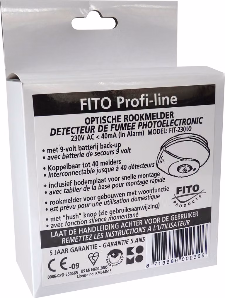 Fito - Rivelatore di fumo Fito Optical 230V | 1 pezzo