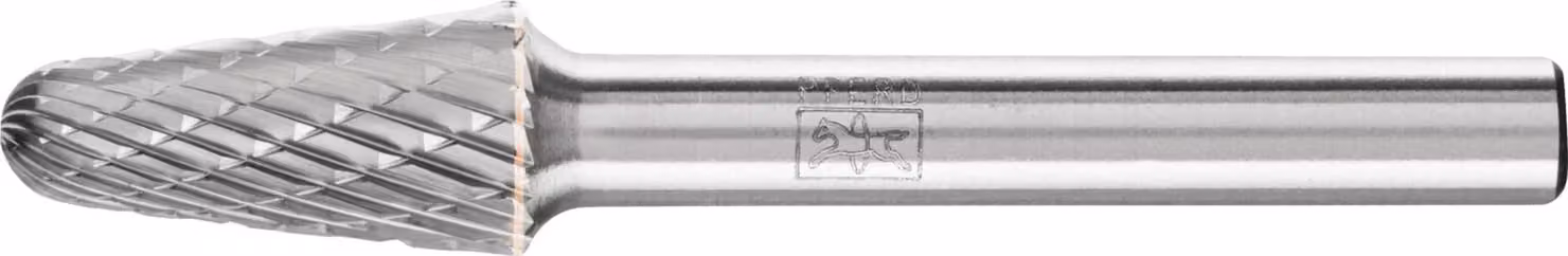 Fresa KEL D.10mm Testa-L.20mm Gambo-D.6mm Metallo duro Verz.3 PLUS PFERD