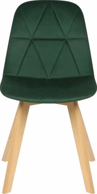 Set di 2 divani da pranzo in velluto - elegante e stile - imbottitura soffice - supporto comodo - forma ergonomicamente curva - verde