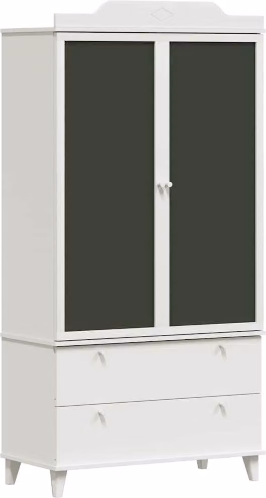 Armadio con Lavagna con cassetto ROROS Bianco 90 x 45 x 180 cm