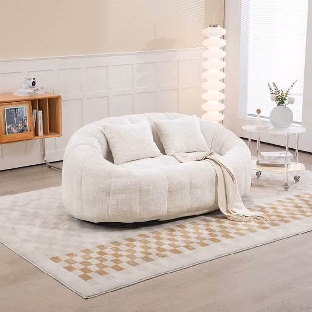 Pouf - Xylo - Chenile beige interno/esterno