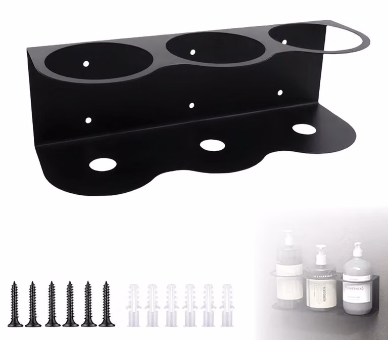 Omgoods - Porta spray e utensili da parete, con 3 scomparti