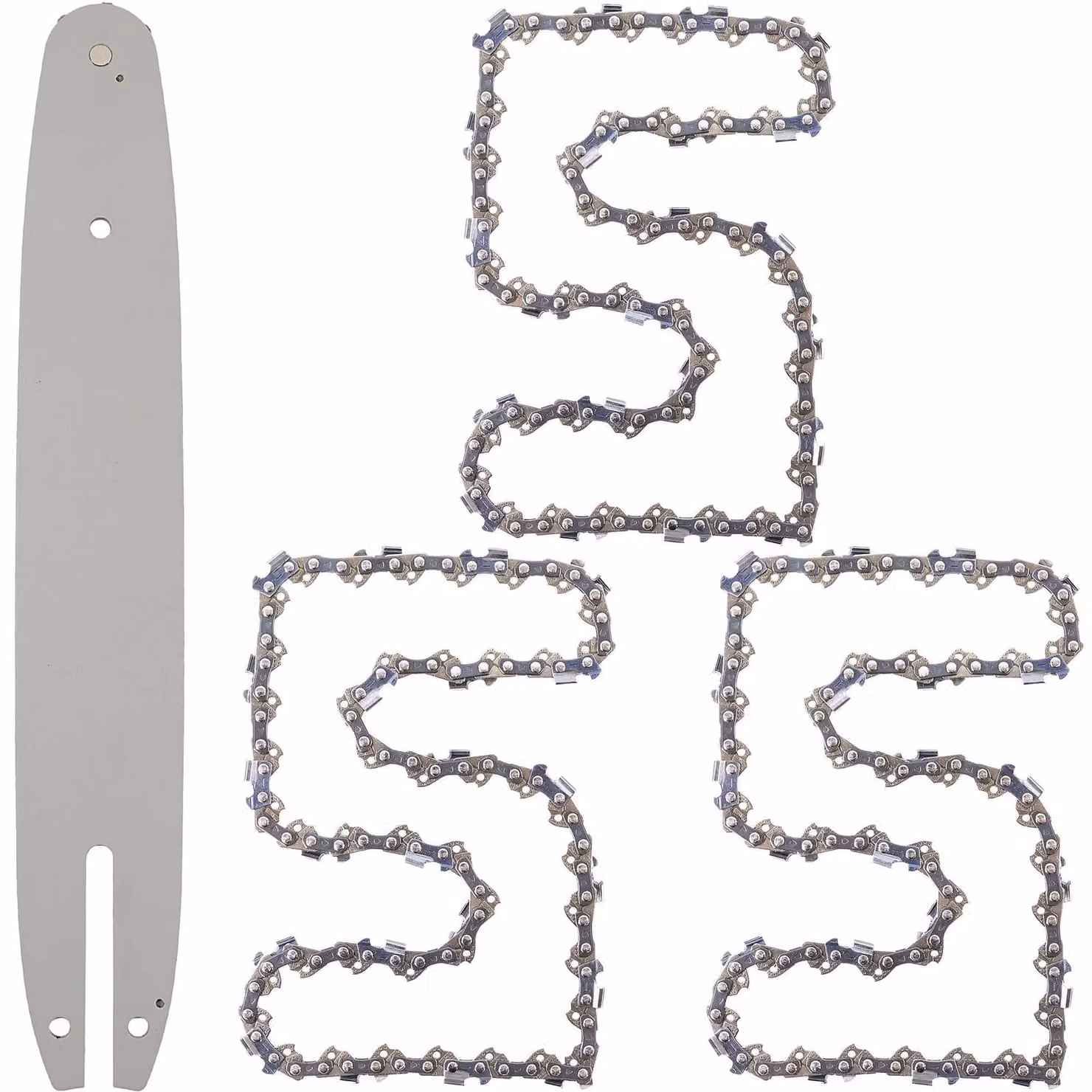 Spada per motosega Alpina Elettra 170, 270, 280 + 3 catene da 14" (35 cm), spessore 1,3 mm, passo 3/8