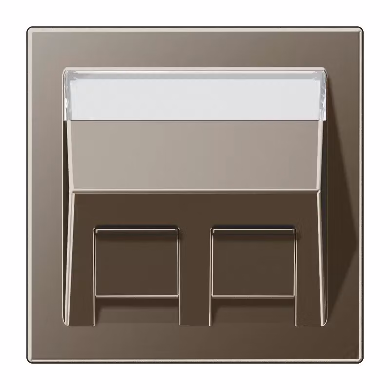 Jung ME569-30BFPLATL Copertura con campo di scrittura 9 x 51 mm in ottone anticato (verniciato)