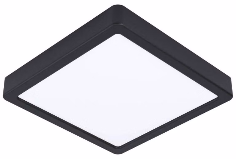 Plafoniera Moderna Fueva 5 In Acciaio Nero Led Integrato 17W 3000K Ip20