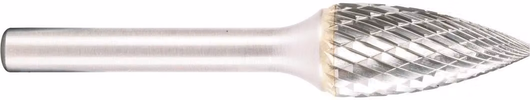 Fresa in metallo duro Projahn, forma G ad arco acuto, diametro 9,6 mm, diametro del gambo 6,0 mm, dentatura HD