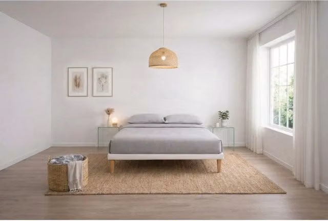 Letto imbottito Letto Matrimoniale alla Francese 140x190 cm Tessis - Bianco,Similpelle,Con rete