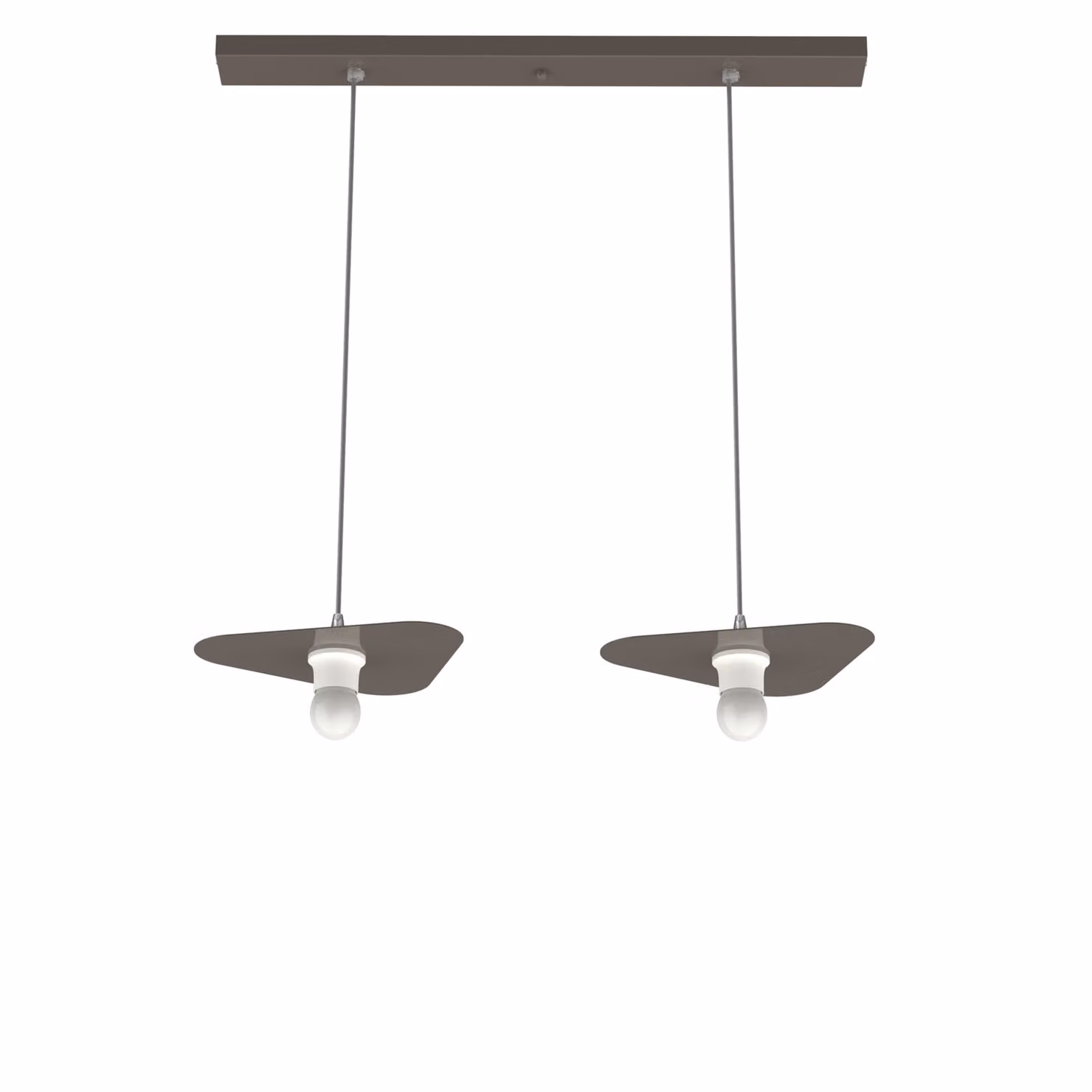 Lampada A Sospensione Cloud Lineare A 2 Luci, Monocolore Lucida