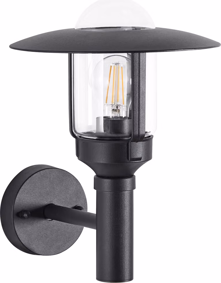 BELIANI Applique da Esterno Nero Metallo Vetro Smerigliato Design Moderno Illuminazione Terrazza Giardino Balcone