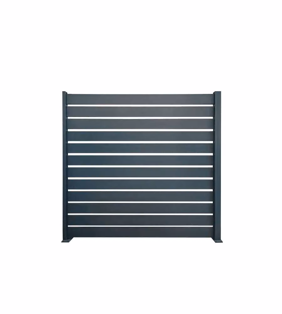 Doghe in Alluminio Antracite 150x2x10 cm per Recinzioni Modulari