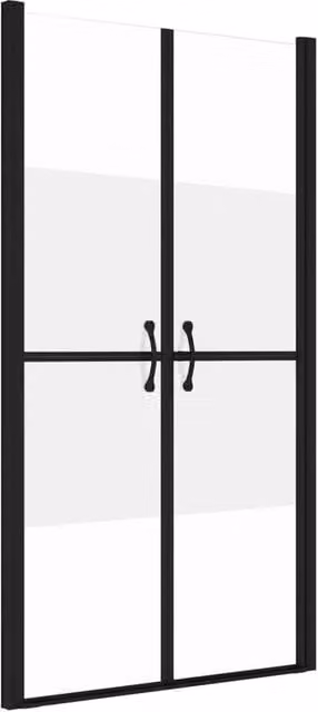 Porta doccia rettangolare in vetro ESG semi-satinato con larghezza regolabile L: 88-91 cm, H: 190 cm