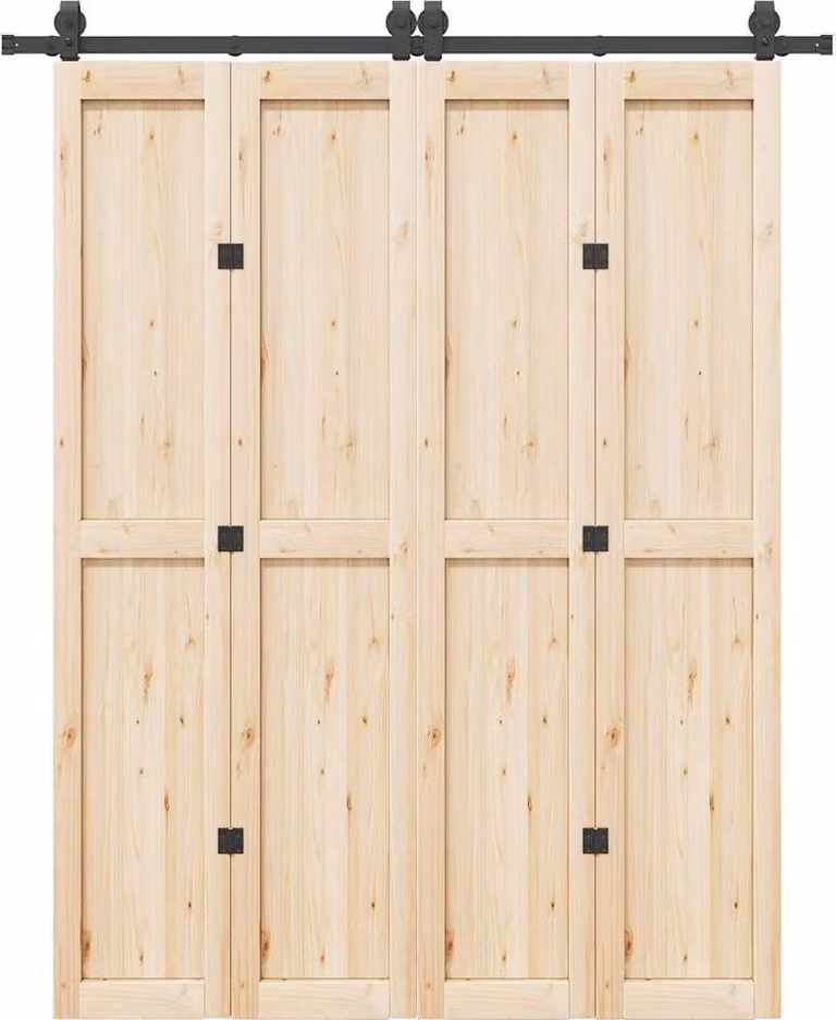 Kit di Binari per Porte Scorrevoli 183 cm Acciaio Nero