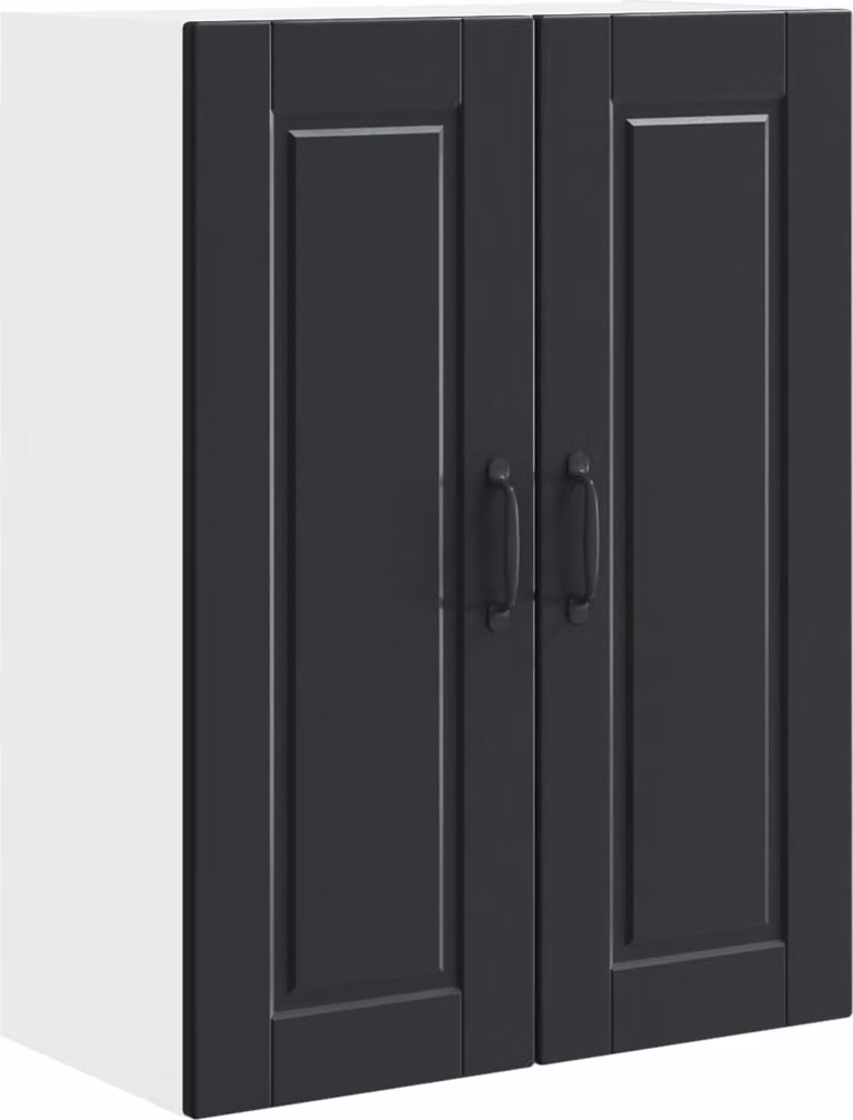 Armadietto a muro PORTO Nero 60 x 31 x 80 cm Legno multistrato