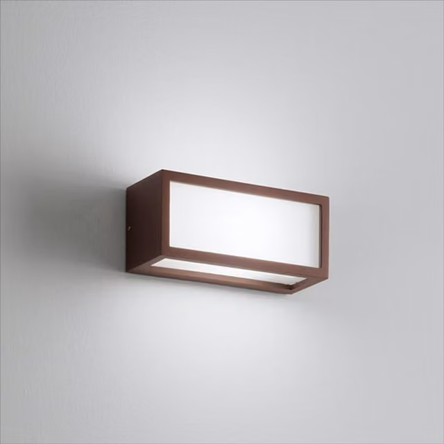 Applique da esterno Isy EST Dèco in metallo per giardino e terrazza, orientamento luce up/down, IP54, bianco
