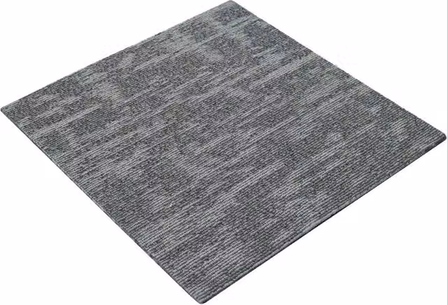 Piastrella per Tappeto Grigio Roccia Design In in Polipropilene, L 50 cm x P 50 cm, Confezione da 36 Pezzi CFW7033176