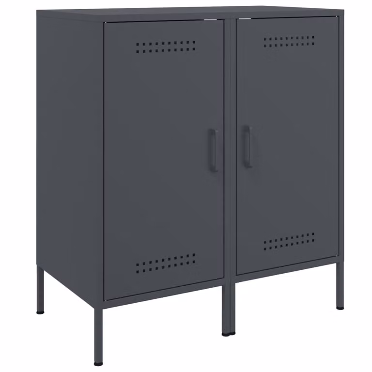 Credenze 2 pz Antracite 36x39x79 cm in Acciaio