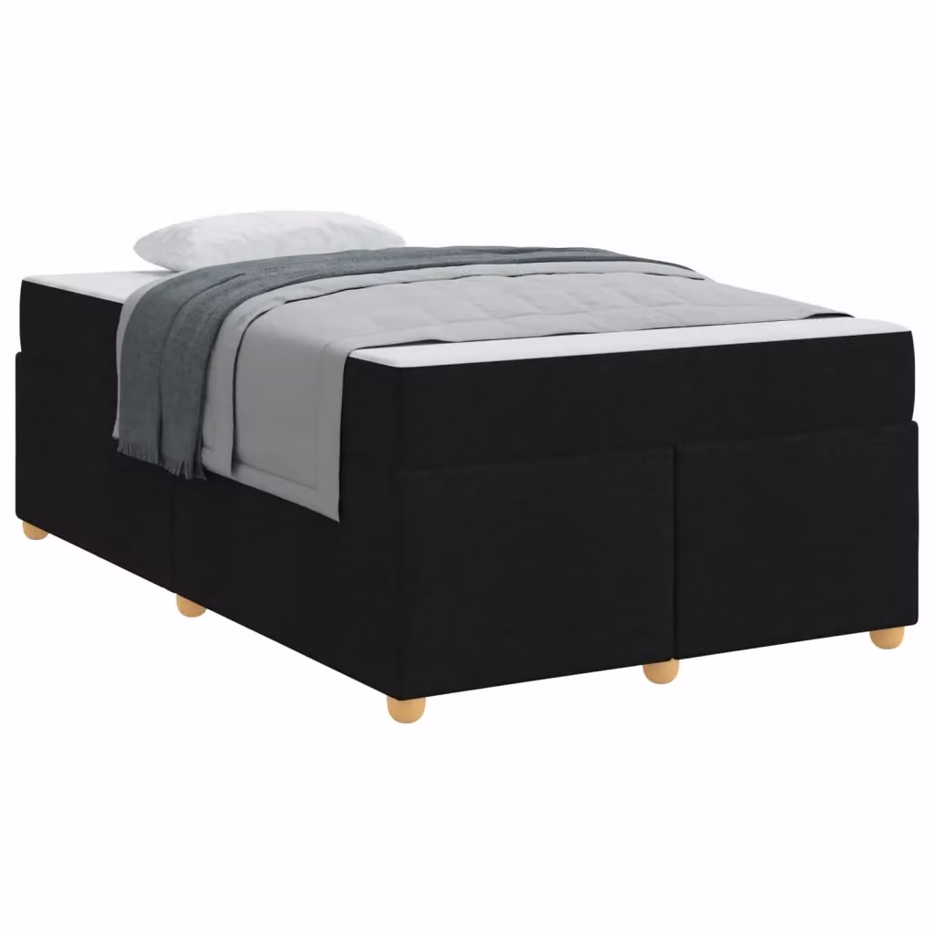 Struttura del letto con materasso vidaXL in tessuto nero, L 120 x P 200 cm – 2
